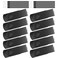 Kepmem 16GB USB Flash Drive 10 Pack Thumb Drive USB 20 Flash Drive Bulk Metal USB Memory Stick Swivel Pendrive Keychian Design Zip Drive Black Jump Drive with 10pieces Ropes Fold Storage