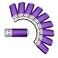 VICFUN 10pcs 8GB USB Flash Drive 8G USB 20 USB Drive Thumb Stick Purple