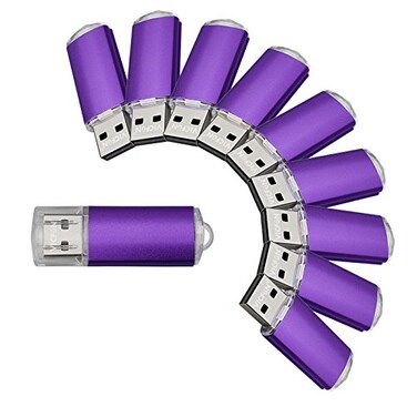 VICFUN 10pcs 8GB USB Flash Drive 8G USB 20 USB Drive Thumb Stick Purple