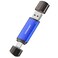 Vansuny 128GB USB TypeC Flash Drive 2in1 Dual USB A Tape C OTG Flash Drive for Android Smartphone Tablet Computer Laptop Blue