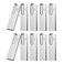 Aiibe 10 Pack 2GB Flash Drive Bulk Metal USB Flash Drives USB 20 Thumb Drives USB Drive with Keychain Waterproof Silver