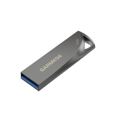 GARMESE 64GB USB 30 Flash Drive Metal Waterproof Slim Portable Memory Stick with Keychain Hole Thumb Drive for PCLaptopCarTravel Data Storage