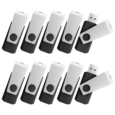 TOPESEL 8GB Flash Drive 10 Pack Bulk USB20 Thumb Drive USB Stick for Data Storage Backup Jump Drive Pen Drive Zip Drive Memory Stick with Indicator USB Storage Flash Drive Swivel Design