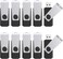 TOPESEL 64GB Flash Drive 10 Pack Bulk USB20 Thumb Drive USB Stick for Data Storage Backup Jump Drive Pen Drive Zip Drive Memory Stick with Indicator USB Storage Flash Drive Swivel Design