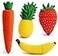 LEIZHAN 4 x 32GB Fruits USB Flash Drive Cute Banana Thumb Drive Pineapple Pendrive Strawberry Photo Stick Carrot Computer Memory Stick USB 20 Creative Backup Drive
