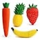 LEIZHAN 4X16GB Fruits USB Flash Drive Cute USB Thumb Drive Memory Stick Pineapple Carrot Banana Strawberry Pen Drive Gift Data Storage U DiskPack of 4 Fruits