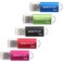 EASTFUN 5 Pack 16GB USB 20 Flash Drive Memory Stick Thumb Drive Thumb Stick Jump Drive Zip Drive Pen Drive with LED Indicator5 Pcs ColorsRoseRedBlackGreenBlue