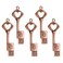 LEIZHAN 5 Pack 64GB Love Heart Key Flash Drive Vintage Thumb Drive Metal Jump Drive Cute Memory Stick Retro USB Stick Pendrive Valentines Day Gift U Disk
