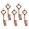 LEIZHAN 5 Pack 64GB Love Heart Key Flash Drive Vintage Thumb Drive Metal Jump Drive Cute Memory Stick Retro USB Stick Pendrive Valentines Day Gift U Disk