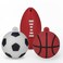 LEIZHAN 16GB Cute USB Flash Drive 3 Pack Sports Ball Shape USB 20 Computer Memory Stick Pendrive Flash Disk Jump Drive FootballBasketballRugby