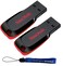 Everything But Stromboli SanDisk 8GB Cruzer Blade Flash Drive 2 Pack SDCZ50008GB35 Bundle with 1 Lanyard