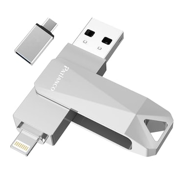 Patianco USB Flash Drive for iPhone 512GB Apple MFi Photo Stick Thumb Drive iPhoneMemoryStick for iPadiPhoneComputer Picture Keeper Portable Hard Drive GreySliver