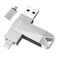 Patianco USB Flash Drive for iPhone 512GB Apple MFi Photo Stick Thumb Drive iPhoneMemoryStick for iPadiPhoneComputer Picture Keeper Portable Hard Drive GreySliver