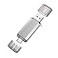 RAOYI 64GB USB 30 Type C Dual OTG Flash Drive USB C Thumb Drive Memory Stick with Keychain Hole Suitable for USBC Smartphones MacBook Computers and Tablets Silver