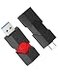 RAOYI 2 Pack 128GB USB C Flash Drive 2 in 1 Type C USB 30 Flash Drive Dual OTG Retractable TypeC Thumb Drive Memory Stick for iPhone 171615 iPad Android Smartphone Tablet PC Black Red