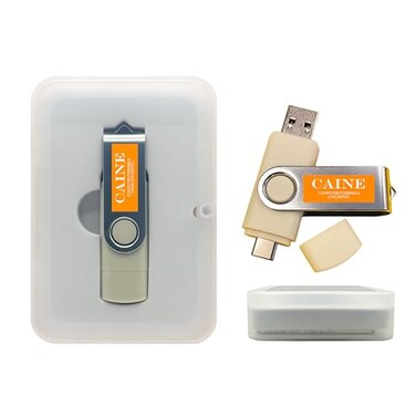 TECH STORE ON Caine Computer Forensics Bootable USB Flash Drive Digital Investigation Data Recovery Cybersecurity Toolkit for PC Professional Linux Environment for IT Law Enforcement