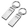 MOSDART Waterproof 128GB USB20 Flash Drive exFAT Metal Memory Stick with Keychain for System Back Data Storage SilverPack of 2