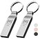 MOSDART Waterproof 64GB USB20 Flash Drive exFAT Metal Memory Stick with Keychain for System Back Data Storage SilverPack of 2