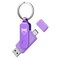 MOSDART 128GB Dual USB C 32 Flash Drive Up to 150MBS Type C Thumb Drive with Keychain and LED Light exFAT Memory Stick for iPhone 1516 and 17 iPad Android Phone MacBook Laptop Purple