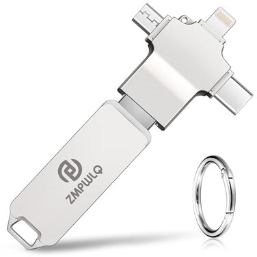 PL ZMPWLQ Photo Stick 128GBAutoSecureBackupUSBFlashDriveSaverMemoryStickPhotoFinder for PhoneiPhoneiPadAndroidPC4in1ThumbDriveExternalStorage for All DevicesBackup PhotosVideosContacts