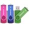 SIMMAX 3 Pack 32GB Memory Stick USB 20 Flash Drives Swivel Thumb Drive Pen Drive 32GB Pink Blue Green