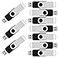 VICFUN 10 Pack 16GB USB Flash Drives 16GB Flash Drive Pack USB 20 Swivel USB Thumb Drives Black