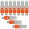 VICFUN 10 Pack 16GB USB Flash Drives USB 20 16GB Flash Drive Swivel USB Memory Stick Thumb DriveOrange