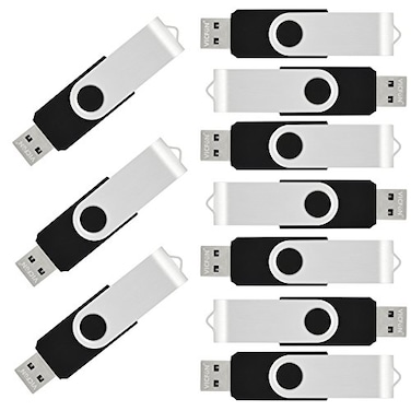 VICFUN 10 Pack 32GB USB Flash Drives Bulk 32GB Flash Drive 10 Pack USB Thumb Drive USB20Black
