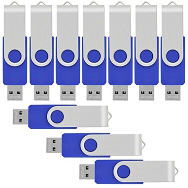VICFUN 10 Pack 32GB USB Flash Drives Bulk 32GB Flash Drive 10 Pack USB Memory Stick 32GB USB20Blue