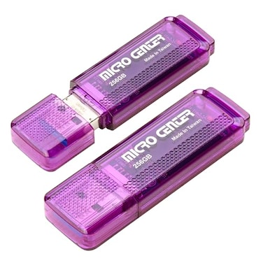 INLAND Micro Center Super Speed 256GB 2Pack Ultra Flash Drive USB 30USB31 Gen1 Memory Stick with Keychain Thumb Drive Photo Stick Jump Drive