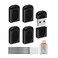EASTBULL 4GB Small Flash Drives 5 Pack USB20 Mini USB Drive with a USBC Adapter FAT32 Mini Thumb Drive 4 GB 5 Pack for Data Storage Black 1 Adapter Lanyards
