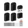 EASTBULL 4GB Small Flash Drives 5 Pack USB20 Mini USB Drive with a USBC Adapter FAT32 Mini Thumb Drive 4 GB 5 Pack for Data Storage Black 1 Adapter Lanyards