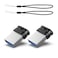 RAOYI 2 Pack 64GB USB 30 Flash Drive Mini Fit USB Stick Ultra Slim Thumb Drive Jump Drive Zip Drive Pen Drive with LanyardBlack