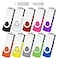 AreTop Flash Drive 4GB 10 Pack Pen Drive Memory Stick USB20 USB Flash Drive Bulk Swivel Thumb Drives 4GB Stick Memorias USB Date Storage 10 PCS Mixed Colors