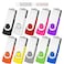 AreTop Flash Drive 4GB 10 Pack Pen Drive Memory Stick USB20 USB Flash Drive Bulk Swivel Thumb Drives 4GB Stick Memorias USB Date Storage 10 PCS Mixed Colors