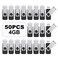 TOPESEL 50PCS 4GB Bulk USB 20 Flash Drive Swivel Memory Stick Thumb Drives Pen Drive 4gig 50 Pack Black