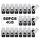 TOPESEL 50PCS 4GB Bulk USB 20 Flash Drive Swivel Memory Stick Thumb Drives Pen Drive 4gig 50 Pack Black