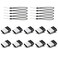KZZ 32GB Small USB Drive KZZ 10 Pack 32 GB Mini Flash Drive with Lanyard 32G Low Profile USB Flash Drives Micro Thumb Drive for PC Laptop 32GB Black