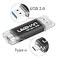 leizhan 32GB USB 30 Flash Drive Thumb Drives Jump Drive Storage Memory Stick TypeCUSB 2 in 1 Black