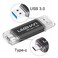leizhan 32GB USB 30 Flash Drive Thumb Drives Jump Drive Storage Memory Stick TypeCUSB 2 in 1 Black