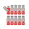 Alihelan 10pcs 4GB USB Flash Drives USB 20 Thumb Drive Bulk Pack Swivel Memory Stick 4 GB Fold Storage Jump Drive Zip Drive 10 Pack Red