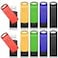 KEXIN 16GB Flash Drive 10 Pack USB 20 Thumb Drives Swivel Memory Stick Bulk USB Drive with LED Light Green Red Black Blue Yellow