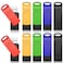 KEXIN 16GB Flash Drive 10 Pack USB 20 Thumb Drives Swivel Memory Stick Bulk USB Drive with LED Light Green Red Black Blue Yellow