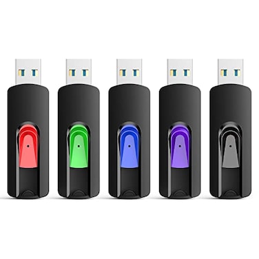 RAOYI 5 Pack 128GB USB 30 Flash Drive High Speed Memory Stick Thumb Drives Jump Drive Pen Drive for PC Laptop Desktop 128G Multipack