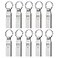 MOSDART Waterproof 16GB USB20 Flash Drive FAT32 Metal Memory Stick with Keychain for System Back Data Storage SilverPack of 10