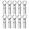 MOSDART Waterproof 16GB USB20 Flash Drive FAT32 Metal Memory Stick with Keychain for System Back Data Storage SilverPack of 10