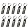 MOSDART Waterproof 16GB USB20 Flash Drive FAT32 Metal Memory Stick with Keychain for System Back Data Storage Titan GraryPack of 10