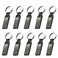 MOSDART Waterproof 16GB USB20 Flash Drive FAT32 Metal Memory Stick with Keychain for System Back Data Storage Titan GraryPack of 10