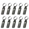 MOSDART Waterproof 16GB USB20 Flash Drive FAT32 Metal Memory Stick with Keychain for System Back Data Storage Titan GraryPack of 10