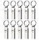 MOSDART Waterproof 32GB USB20 Flash Drive FAT32 Metal Memory Stick with Keychain for System Back Data Storage SilverPack of 10